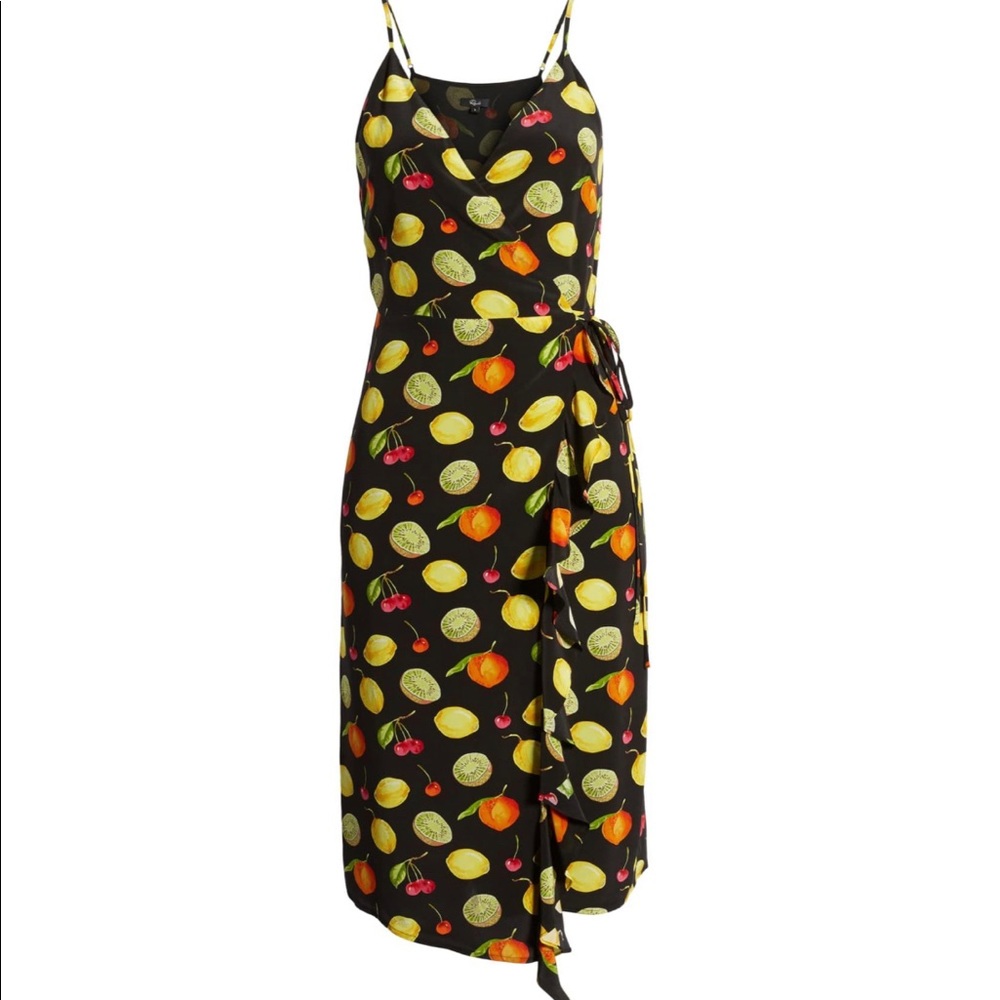 NWT Rails ruffle wrap midi dress